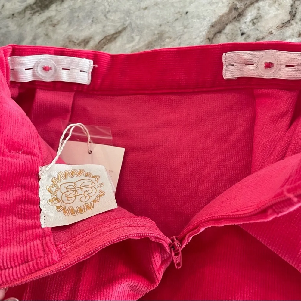 The Beaufort Bonnet Company Girls pink Corduroy Mini Skirt Size 5 Holiday Outfit